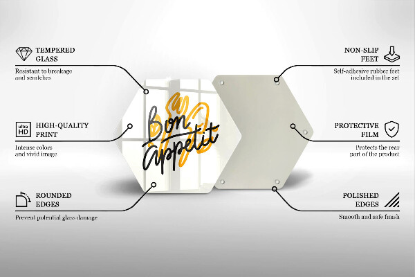 Protège plaque de cuisson Inscription Bon Appetit