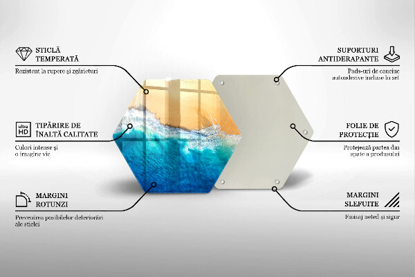 Protège plaque de cuisson Plage et mer