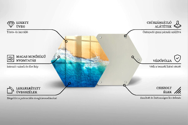 Protège plaque de cuisson Plage et mer