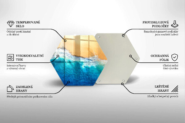 Protège plaque de cuisson Plage et mer