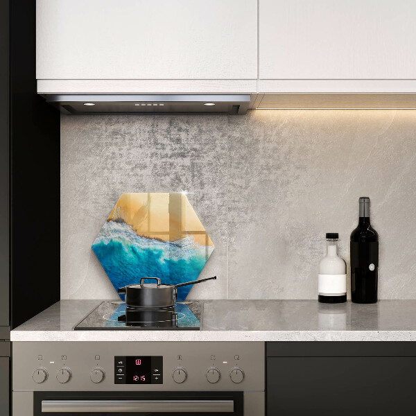 Protège plaque de cuisson Plage et mer