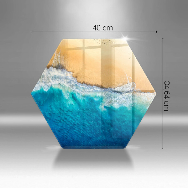 Protège plaque de cuisson Plage et mer