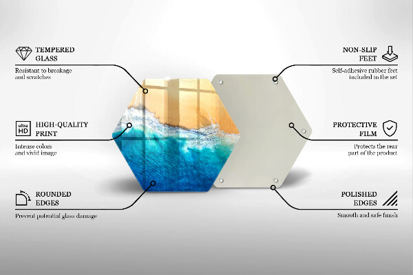 Protège plaque de cuisson Plage et mer