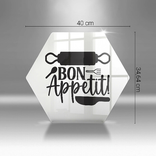 Protège plaque de cuisson Inscription Bon Appetit