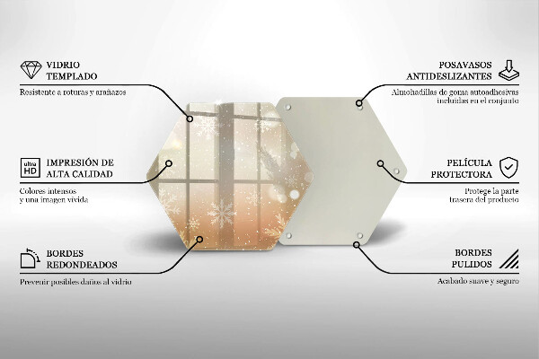 Protège plaque de cuisson Flocons de neige