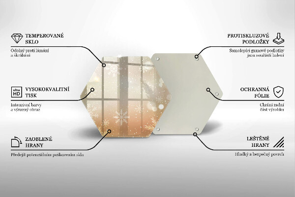 Protège plaque de cuisson Flocons de neige