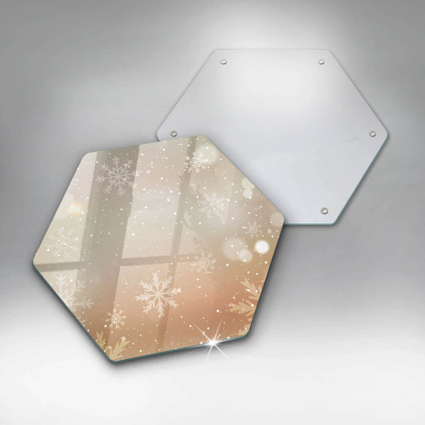 Protège plaque de cuisson Flocons de neige