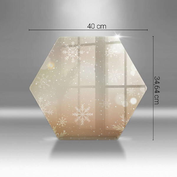 Protège plaque de cuisson Flocons de neige