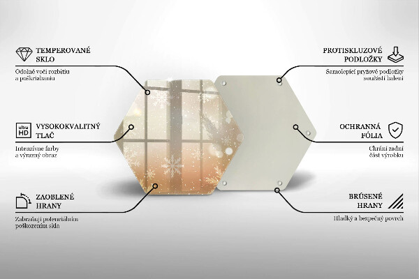 Protège plaque de cuisson Flocons de neige