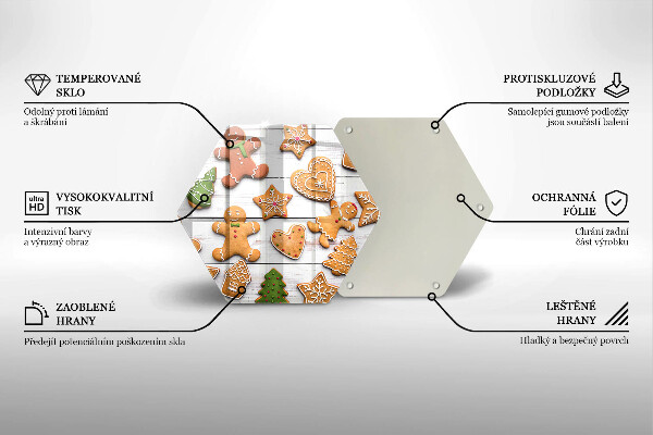 Protège plaque de cuisson Pain d'épice de Noël