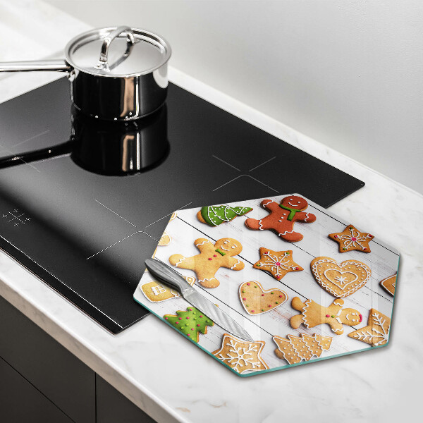 Protège plaque de cuisson Pain d'épice de Noël