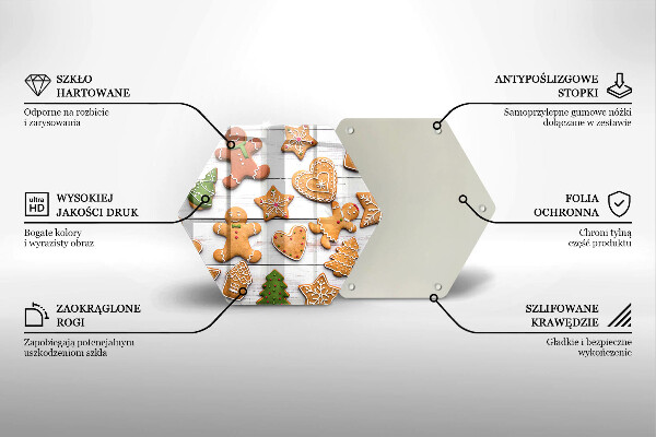 Protège plaque de cuisson Pain d'épice de Noël