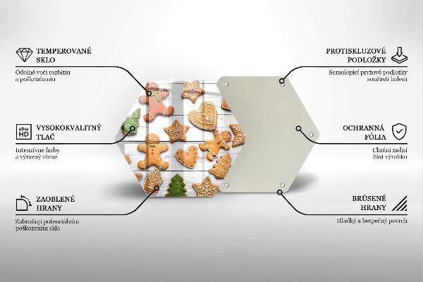 Protège plaque de cuisson Pain d'épice de Noël