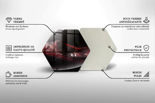 Protège plaque de cuisson Vin rouge dans un verre