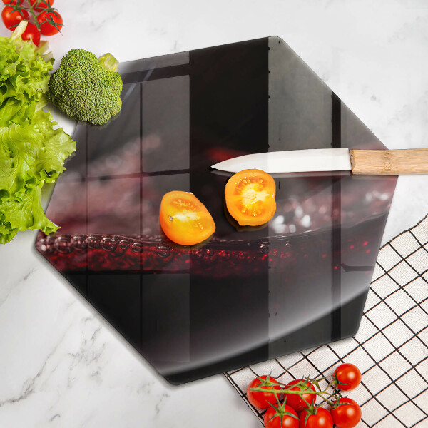 Protège plaque de cuisson Vin rouge dans un verre