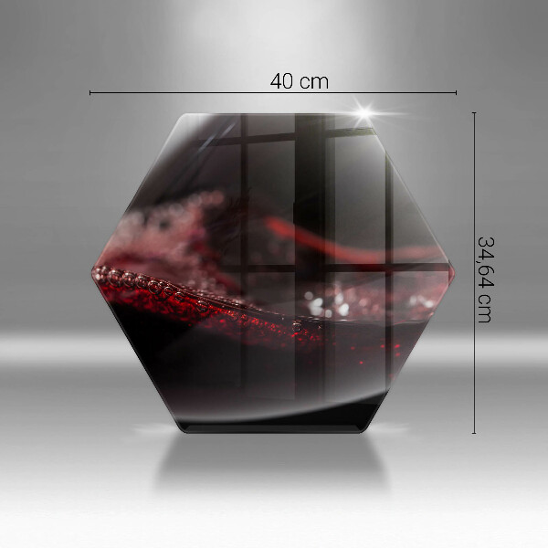 Protège plaque de cuisson Vin rouge dans un verre