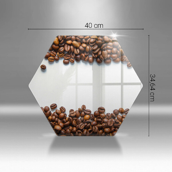 Protège plaque de cuisson Grains de café