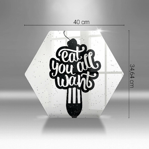 Protège plaque de cuisson Eat all you want