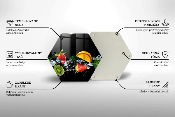 Protège plaque de cuisson Fruits dans l'eau