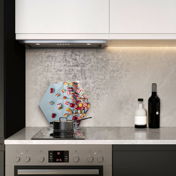 Protège plaque de cuisson Bonbons colorés