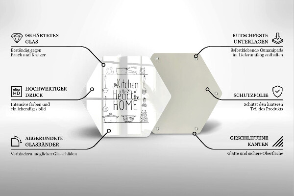 Protège plaque de cuisson Inscription phrase