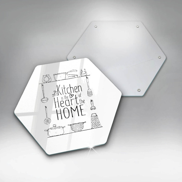 Protège plaque de cuisson Inscription phrase