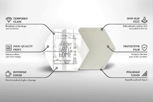 Protège plaque de cuisson Inscription phrase