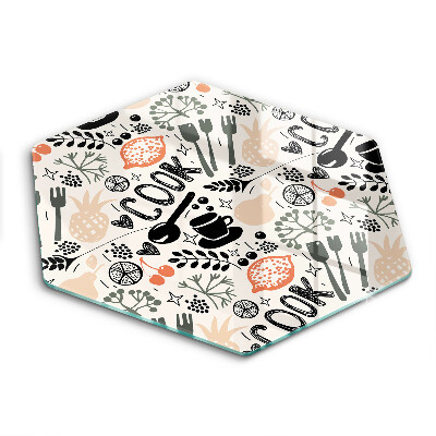 Protège plaque de cuisson Motif de cuisine de dessin animé