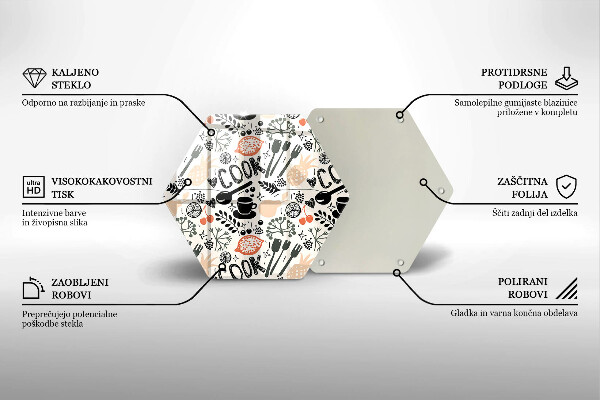 Protège plaque de cuisson Motif de cuisine de dessin animé