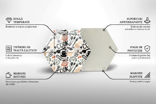 Protège plaque de cuisson Motif de cuisine de dessin animé