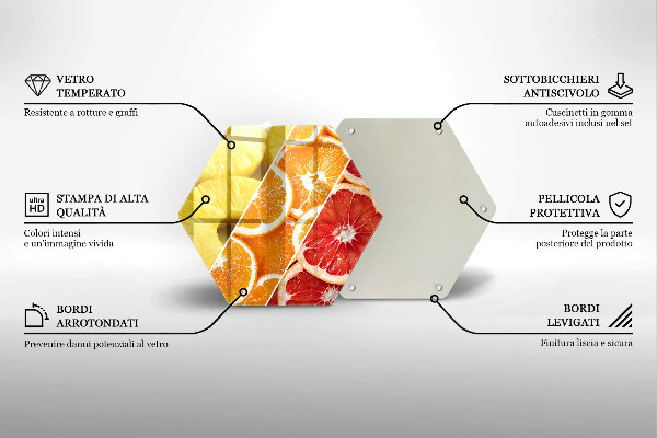 Protège plaque de cuisson Fruits colorés