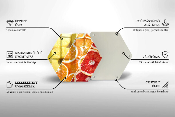 Protège plaque de cuisson Fruits colorés