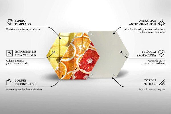 Protège plaque de cuisson Fruits colorés