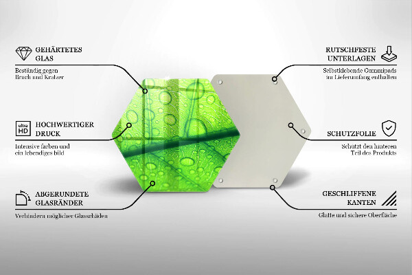 Protège plaque de cuisson Gros plan d'une feuille