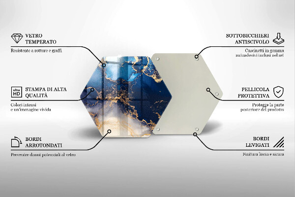 Protège plaque de cuisson Abstraction de marbre