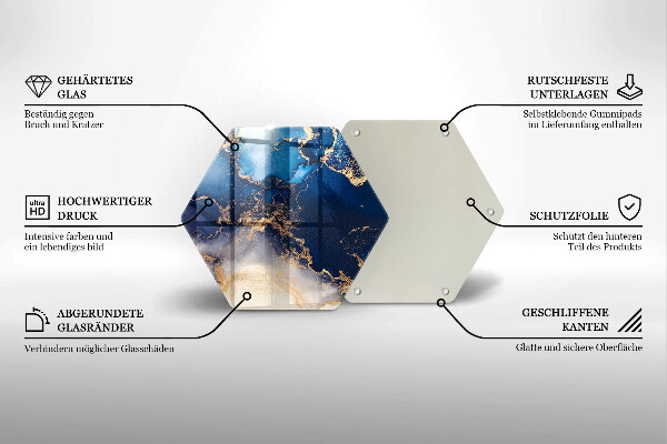 Protège plaque de cuisson Abstraction de marbre