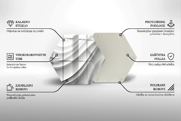 Protège plaque de cuisson Lignes géométriques