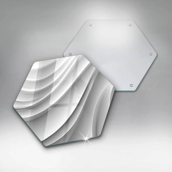 Protège plaque de cuisson Lignes géométriques