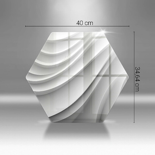 Protège plaque de cuisson Lignes géométriques
