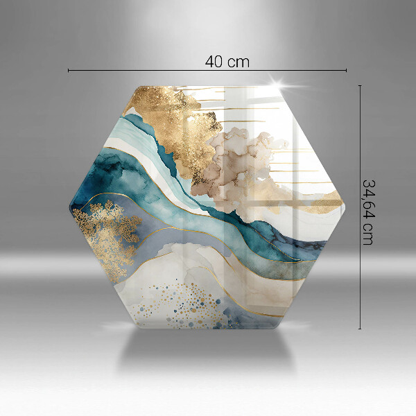 Protège plaque de cuisson Marbre coloré