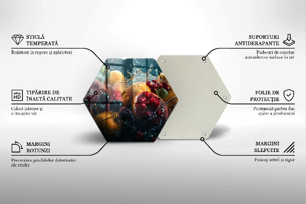 Protège plaque de cuisson Fruits dans l'eau