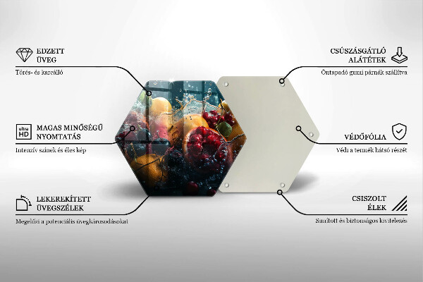 Protège plaque de cuisson Fruits dans l'eau