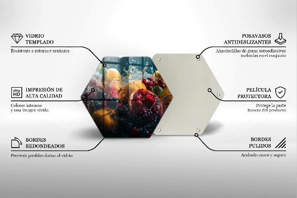 Protège plaque de cuisson Fruits dans l'eau