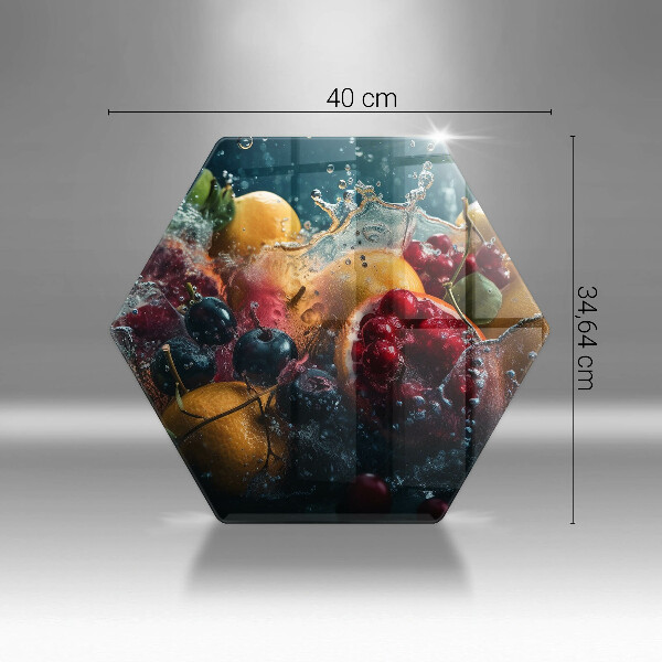 Protège plaque de cuisson Fruits dans l'eau