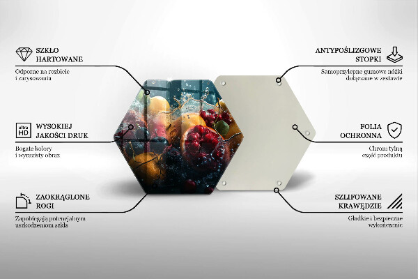 Protège plaque de cuisson Fruits dans l'eau