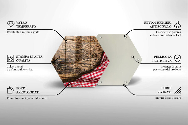 Protège plaque de cuisson Table en bois