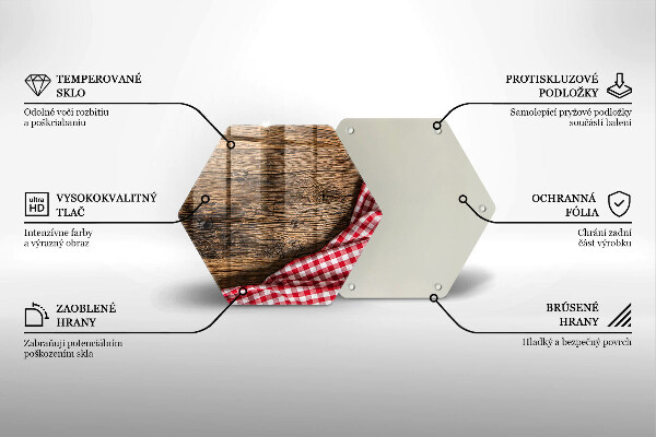 Protège plaque de cuisson Table en bois