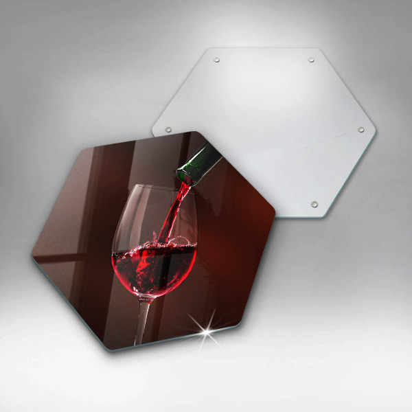 Protège plaque de cuisson Un verre de vin