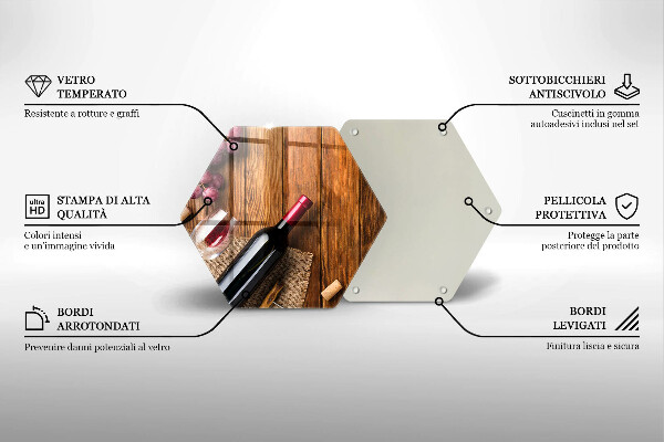 Protège plaque de cuisson Une bouteille de vin rouge