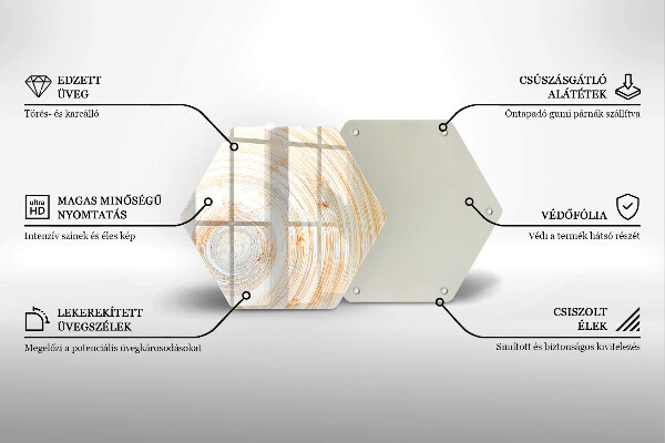 Protège plaque de cuisson Texture du bois